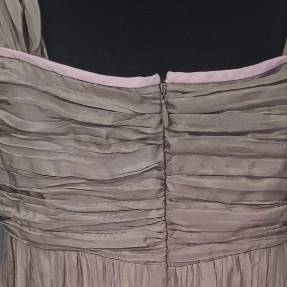 Peruvian Connection 100% Silk Crinkle Midi Dress - Picture 4 of 9